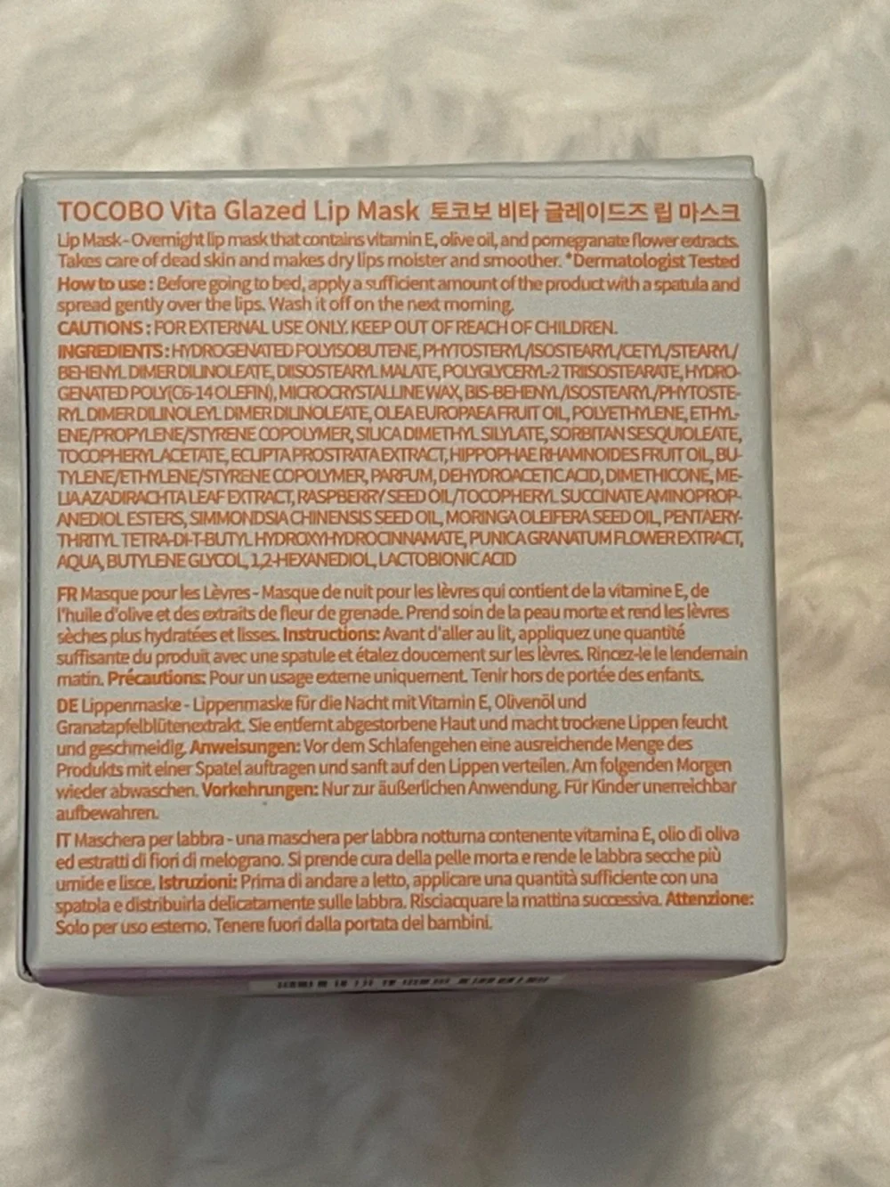 NIB TOCOBO K-Beauty Glazed Lip Mask, SPF 50 Sunscreen and Sunscreen Stick